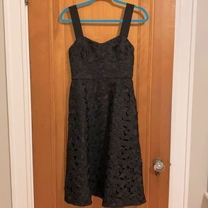 NWT J.Crew Sweetheart Lace Midi Black Dress